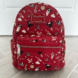 Disney Parks 2021 Loungefly Christmas Holiday Treats Snacks Backpack NEW
